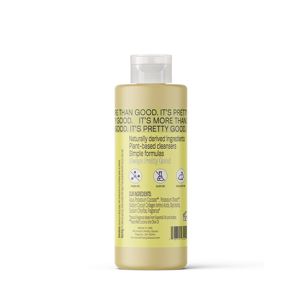 Castile Soap Lemongrass Ginger 1000 ml Back