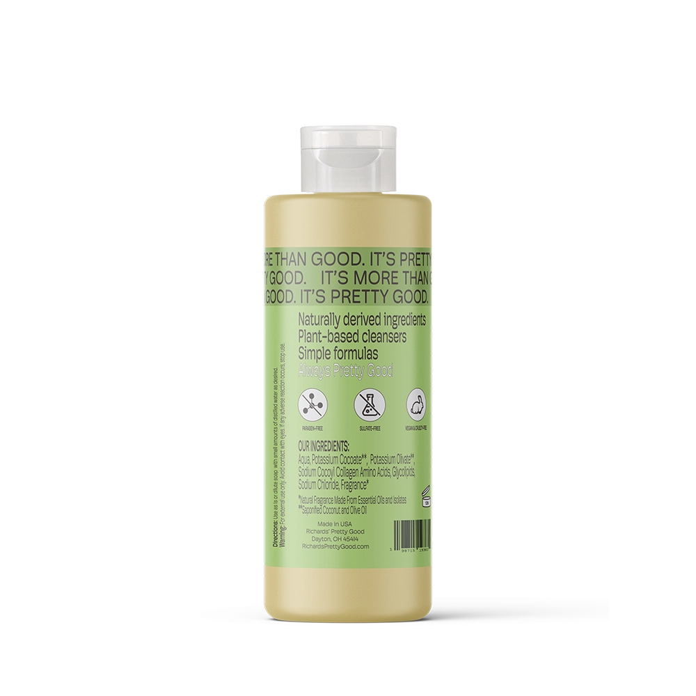 Castile Soap Spearmint Eucalyptus 1000 ml Back